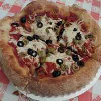 8" vegan byo pie at Brick Oven Pizzeria in Omaha
