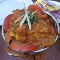 Jheera alo at Gate of India in Krakow