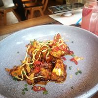 Spicy cauliflower dish - new menu taster 10/10 would recommend at Bus Stop in Stockton Heath