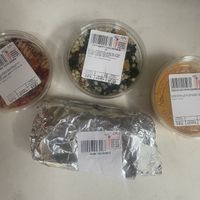 Vegan burrito and deli side options   at Durango Natural Foods in Durango