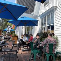 Patio at Mon Vert Cafe in Woodstock