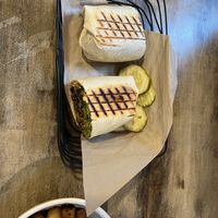 The size of the wrap   at Mon Vert Cafe in Woodstock