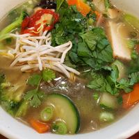 Vegan pho at Pho Win in San Antonio