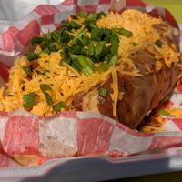 Loaded baked potato, the size of your head! at Fat Boy's Roadside Eats in Ooltewah