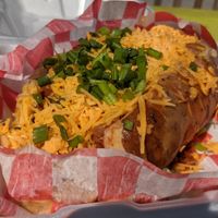 Vegan baked potato at Fat Boy's Roadside Eats in Ooltewah