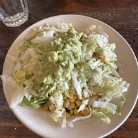 Nice size serving of guacamole on top  at El Azteca in Apple Valley