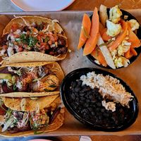 Tacos and sides at Treehouse Taqueria in Ogunquit