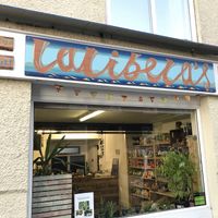 The shop front at Lalibela's in Borth