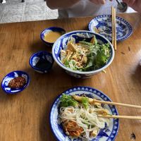 The tofu and vermicelli noodles   at Madam Thu in Hue