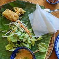 Hue pancake was good at Madam Thu in Hue