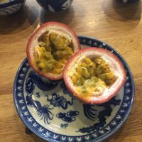 Complimentary passion fruit after meal at Madam Thu in Hue