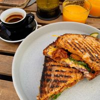 Pulled jackfruit sandwich   at Dede's in Lisbon