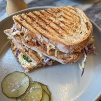 Jackfruit sandwich at Dede's in Lisbon