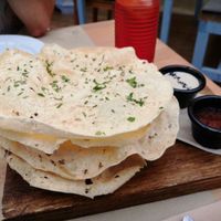 Papadoms at Dorothy's Veggie Bistro in La Cueva