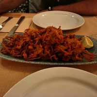 Tempura de curry y lima at Dorothy's Veggie Bistro in La Cueva