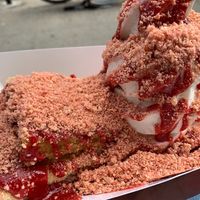 strawberry shortcake cake & icecream at Whipped Urban Dessert Lab in New York City