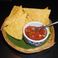 Gratuitous chips  at Mai Thai Cuisine in Pattaya