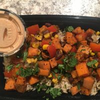 Burrito bowl with chipotle sauce is amazing!   at Local Beet in Yakima