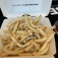 Fries were raw but the beet ketchup is sooooo delicious!!  at Beatnic - Fashion District in New York City