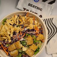 Chicky salad , very tasty dressing at Beatnic - Fashion District in New York City