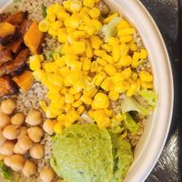 Build your own salad (sorry the pic is sideways) at Beatnic - Fashion District in New York City