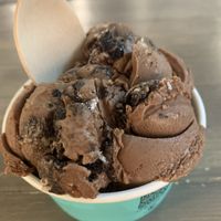 Mud pie vegan ice cream   at Parlour Ice Cream in Kelowna