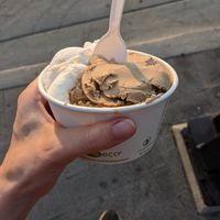 Coconut and caramel at Parlour Ice Cream in Kelowna