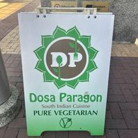 Sign  at Dosa Paragon Pure Vegetarian in Victoria