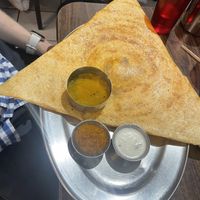 Crispy masala dosa with chutney and sambar  at Dosa Paragon Pure Vegetarian in Victoria