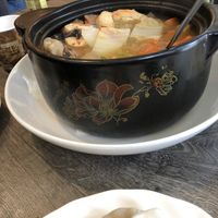 Vegan seafood hot pot, which is ginormous  #Veganuary at Jisu Vegetarian in New York City