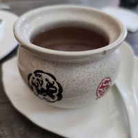 Vegan soup at Jisu Vegetarian in New York City