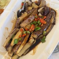 The classic Chinese eggplant 😋  at Jisu Vegetarian in New York City