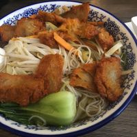 E9 vegan bbq sliced rib noodles   at Jisu Vegetarian in New York City