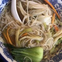 E9 vegan bbq sliced rib noodles 🍜   at Jisu Vegetarian in New York City