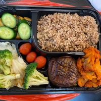 Vegan Abalone Lunch Set ($11) at Jisu Vegetarian in New York City