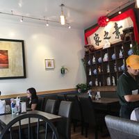 This gives you an idea of Jisu's down-to-earth, simple decor. at Jisu Vegetarian in New York City