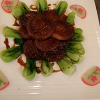 Vegan Abalone w. Greens at Jisu Vegetarian in New York City