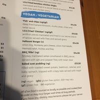 Menu May 2021 at The Mermaid Inn in Isles Of Scilly
