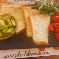 Breakfast: Avocado toast at Cele Gourmet & Lounge in Dubrovnik