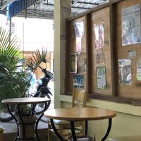 Seats  at CV Cafe in Kampot
