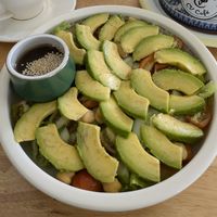Avocado Salad at CV Cafe in Kampot
