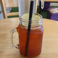 Iced Lime Tea at CV Cafe in Kampot