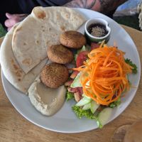 Falafel Breakfast at CV Cafe in Kampot