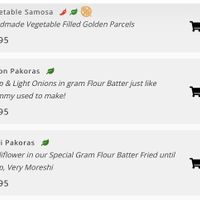 Vegan starters  at Ganges in Barnstaple