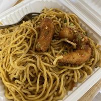 Cha Cha Shrimp with Garlic Noodles  at Loving Hut - North Park in San Diego