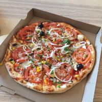 germaine pizza (vegan) at Noolie's in Vieux-boucau-les-bains