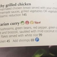 another example from the menu, see picture at Paul in Cairo