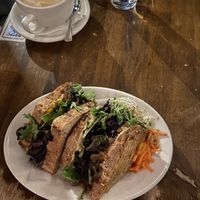 Japanese pumpkin sandwich  at Peacefood Cafe - Uptown in New York City