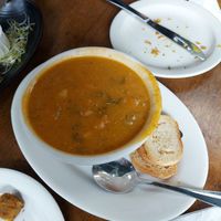 Soup of the day at Peacefood Cafe - Uptown in New York City