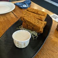 Chickpea fries at Peacefood Cafe - Uptown in New York City